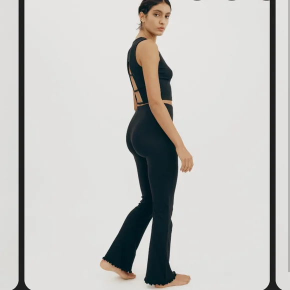 Organic Basics Core Bold Rib Flare Leggings XXS - Picture 3 of 6